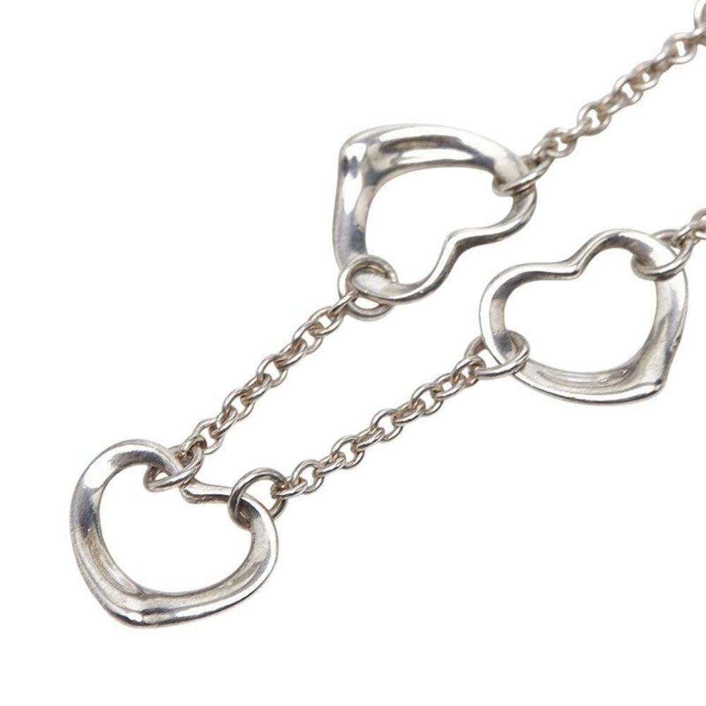 Tiffany & Co. 5-Row Open Heart Necklace Sterling Silver 925